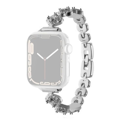 xDfind Four-leaf Clover Diamond Metal Watch Band