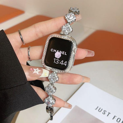 xDfind Four-leaf Clover Diamond Metal Watch Band - DealBuddy