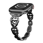 xDfind Double Heart Diamond Metal Watch Band