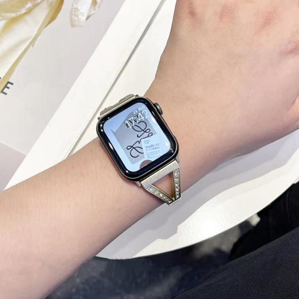 xDfind Herringbone Diamond Stainless Steel Watch Band - DealBuddy