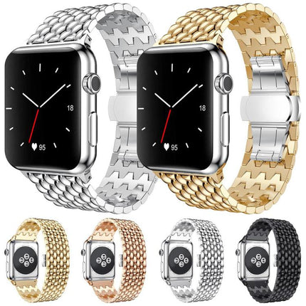 xDfind Dragon Texture Metal Watch Band