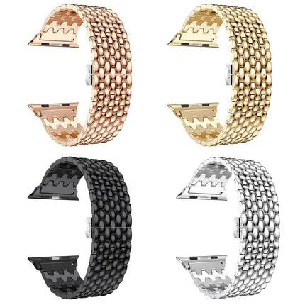 xDfind Dragon Texture Metal Watch Band