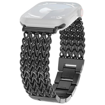 xDfind Herringbone Braided Stainless Steel Watch Band - DealBuddy