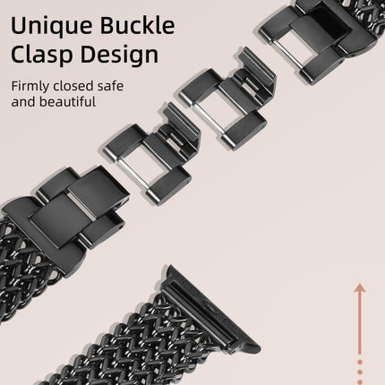 xDfind Herringbone Braided Stainless Steel Watch Band - DealBuddy