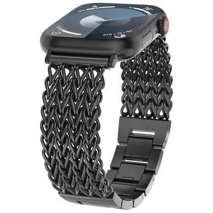 xDfind Herringbone Braided Stainless Steel Watch Band - DealBuddy