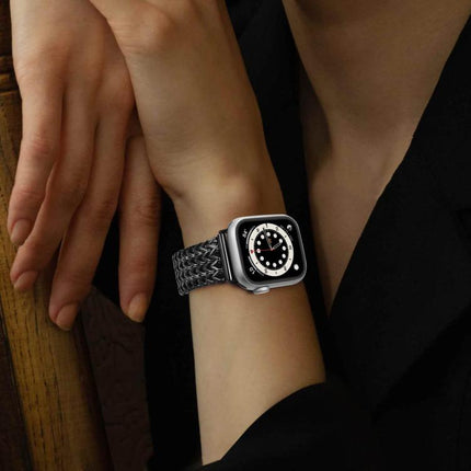 xDfind Herringbone Braided Stainless Steel Watch Band - DealBuddy