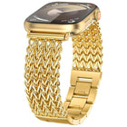 xDfind Herringbone Braided Stainless Steel Watch Band