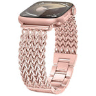 xDfind Herringbone Braided Stainless Steel Watch Band, For Apple Watch 42 / 44 / 45 / 46 / 49mm, For Apple Watch 38 / 40 / 41 / S10 42mm - DealBuddy