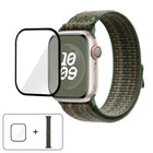 Nylon Loop Watch Band with 3D Curved Film, For Apple Watch Series 41mm, For Apple Watch Series 38mm, For Apple Watch Series 42mm - DealBuddy