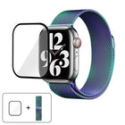 Milanese Stainless Steel Watch Band with 3D Curved Film, For Apple Watch Series 40mm, For Apple Watch Ultra 2 / 1 49mm, For Apple Watch Series 45mm - DealBuddy