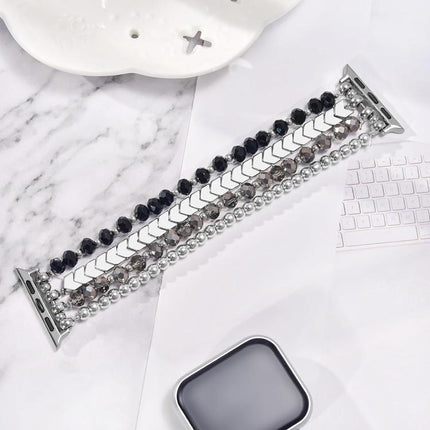 xDfind Arrow Crystal Beaded Metal Watch Band - DealBuddy