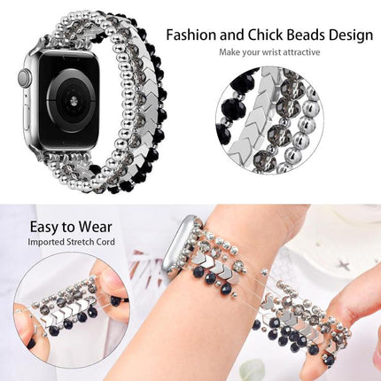 xDfind Arrow Crystal Beaded Metal Watch Band