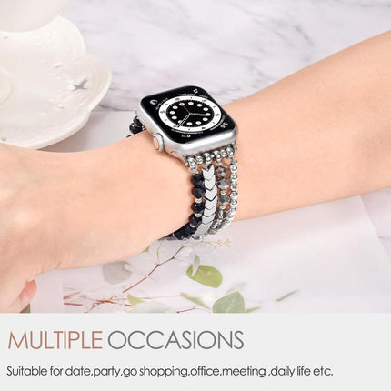 xDfind Arrow Crystal Beaded Metal Watch Band