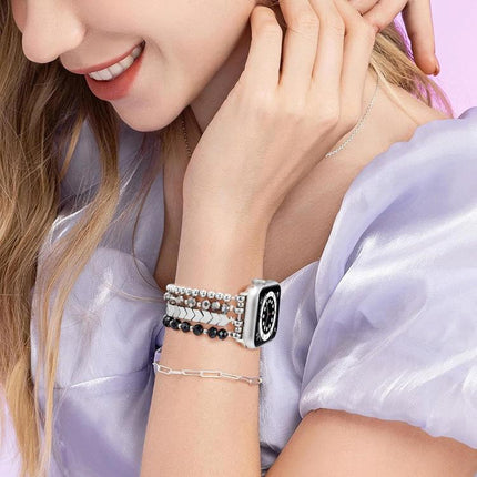 xDfind Arrow Crystal Beaded Metal Watch Band