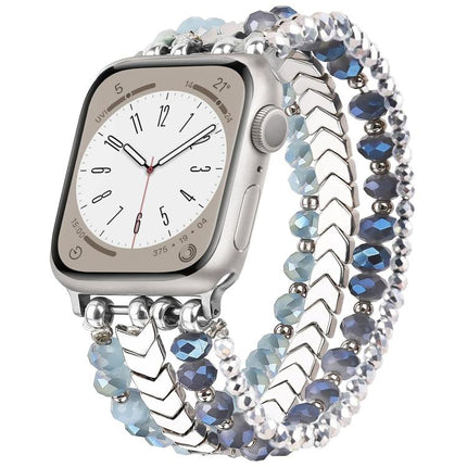 xDfind Arrow Crystal Beaded Metal Watch Band - DealBuddy