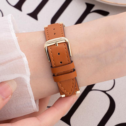 xDfind V-shaped Metal Hybrid Leather Watch Band - DealBuddy