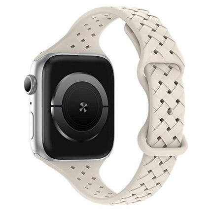 xDfind Butterfly Buckle Braid Silicone Watch Band