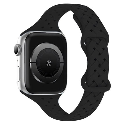 xDfind Butterfly Buckle Braid Silicone Watch Band