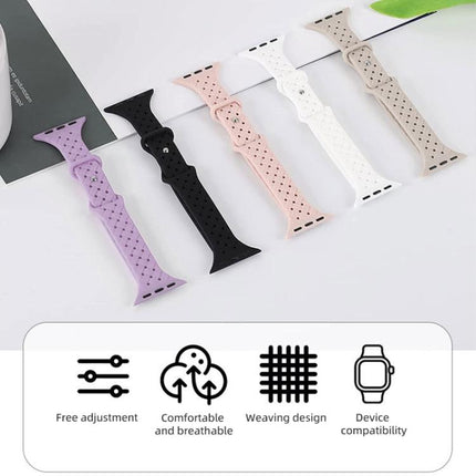 xDfind Butterfly Buckle Braid Silicone Watch Band