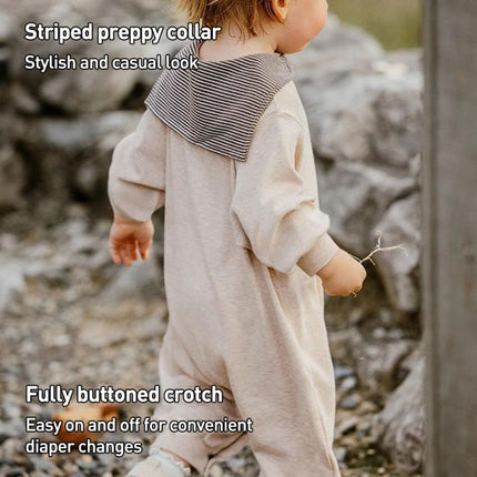 Benzdeer Crawling Clothes Toddler Long Sleeve Jumpsuit