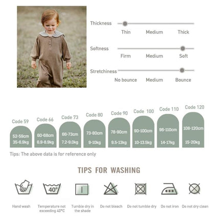 Benzdeer Crawling Clothes Toddler Long Sleeve Jumpsuit