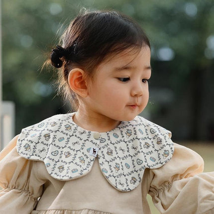 Benzdeer Petal Shape Bib Infants Saliva Towel, Love Heart, Ripple Red and Blue Grid, Ripple Bow, Large Color Grid, Pink and Yellow Stripes, Pink and Blue Stripes, Retro Checkered Flowers, Retro Butterfly, Retro Line Flowers, Retro Umbrella, Tool       ...