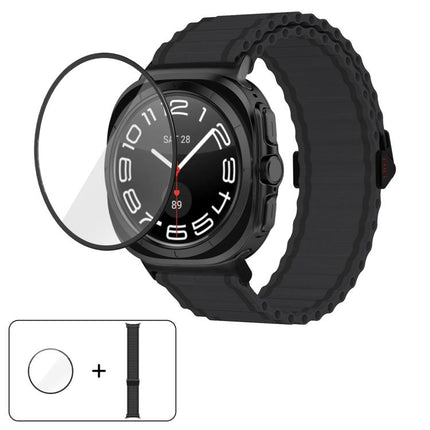 Marine Loop Nylon Watch Band with 3D Curved Film, For Samsung Galaxy Watch Ultra 2025, For Samsung Galaxy Watch Ultra 47mm - DealBuddy