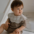 Apricot Plaid Flower Shape