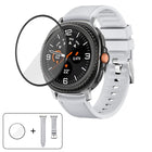 Silicone Leather Skin Watch Band with 3D Curved Film, For Samsung Galaxy Watch8 Classic 46mm, For Samsung Galaxy Watch8 44mm, For Samsung Galaxy Watch8 40mm - DealBuddy