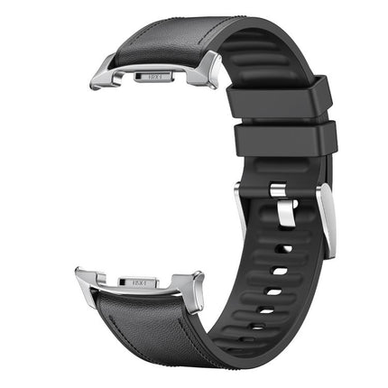 Silicone Leather Skin Watch Band with 3D Curved Film, For Galaxy Watch9 / 8 44mm, For Galaxy Watch9 / 8 40mm, For Galaxy Watch8 Classic 46mm