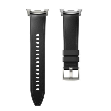 Silicone Leather Skin Watch Band with 3D Curved Film, For Galaxy Watch9 / 8 44mm, For Galaxy Watch9 / 8 40mm, For Galaxy Watch8 Classic 46mm