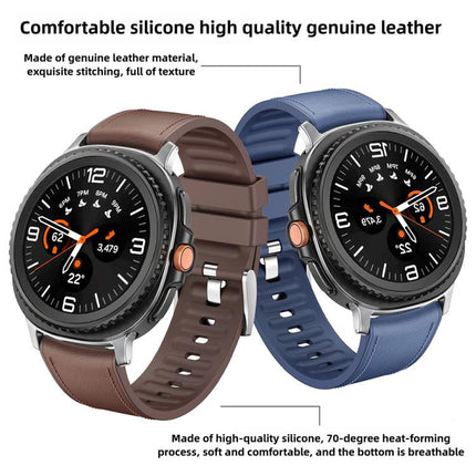Silicone Leather Skin Watch Band with 3D Curved Film