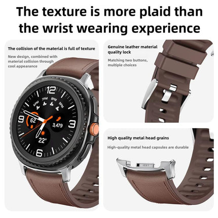 Silicone Leather Skin Watch Band with 3D Curved Film