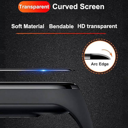 Silicone Leather Skin Watch Band with 3D Curved Film