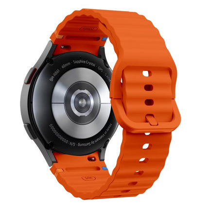 Wave Stitching Silicone Watch Band with 3D Curved Film