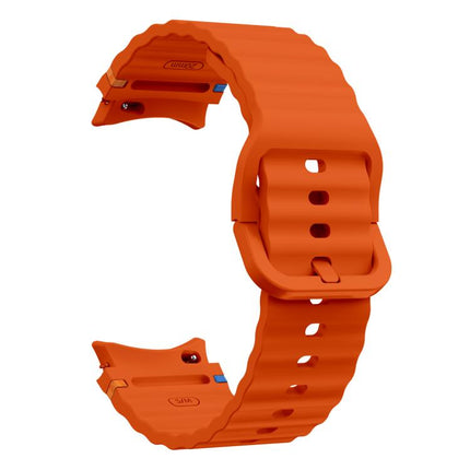 Wave Stitching Silicone Watch Band with 3D Curved Film