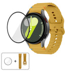 Wave Stitching Silicone Watch Band with 3D Curved Film