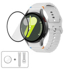 Wave Stitching Silicone Watch Band with 3D Curved Film