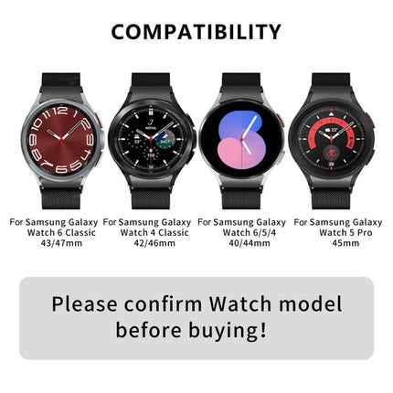 Milanese Magnetic Stainless Steel Watch Band with 3D Curved Film, For Samsung Galaxy Watch FE 40mm, For Samsung Galaxy Watch7 44mm, For Samsung Galaxy Watch7 40mm, For Samsung Galaxy Watch6 Classic 47mm, For Samsung Galaxy Watch6 44mm                  ... - DealBuddy