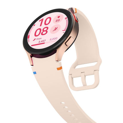 Plain Stitching Silicone Watch Band with 3D Curved Film