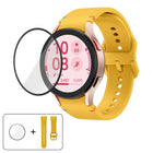 Plain Stitching Silicone Watch Band with 3D Curved Film