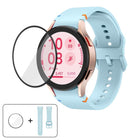 Plain Stitching Silicone Watch Band with 3D Curved Film