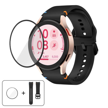 Plain Stitching Silicone Watch Band with 3D Curved Film