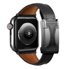Magnetic Buckle Small Waist Plain Genuine Leather Watch Band, For Apple Watch 46mm / 49mm / 45mm / 44mm, For Apple Watch 42mm / 41mm / 40mm / 38mm - DealBuddy