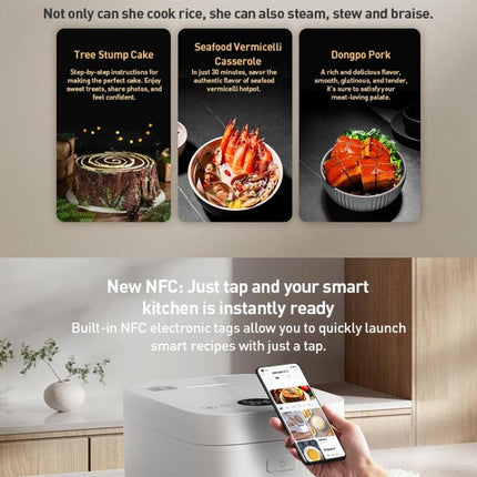 Original Xiaomi Mijia Smart Induction Heating Rice Cooker Micro-pressure version, CN Plug, 3L, 4L - DealBuddy