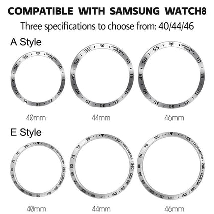 Smart Watch Protective Frame Metal Bezel Ring, Style: A Style, For Samsung Galaxy Watch8 Classic 46mm, For Samsung Galaxy Watch8 44mm, For Samsung Galaxy Watch8 40mm - DealBuddy