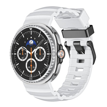 Wild Path Black Buckle Silicone Watch Band