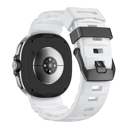 Wild Path Black Buckle Silicone Watch Band, For Samsung Galaxy Watch8 / Watch8 Classic - DealBuddy