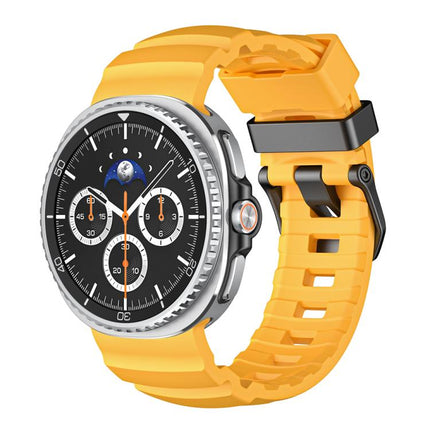 Wild Path Black Buckle Silicone Watch Band, For Samsung Galaxy Watch8 / Watch8 Classic - DealBuddy