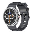 Wild Path Black Buckle Silicone Watch Band